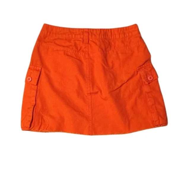 Orange Signature8 Raw Hem Mini Skirt Size Small - Picture 4 of 8